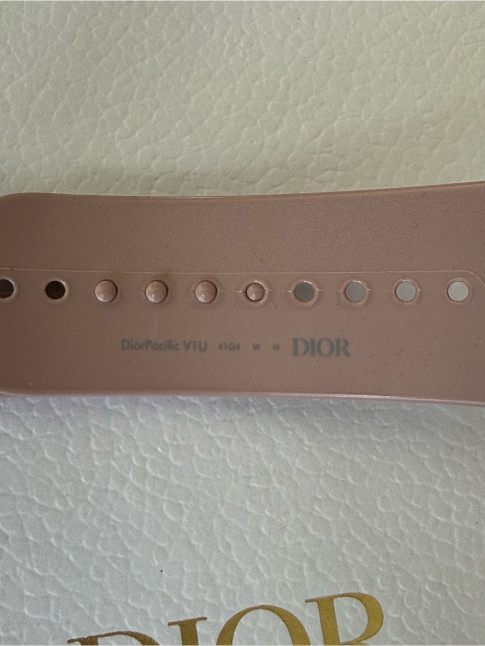 NIB Authentic CHRISTIAN DIOR Acetate DiorPacific V1U Sun Visor Pink - Picture 8 of 12